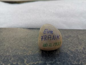 Eva Frank, Gedenkstein Februar 2021
