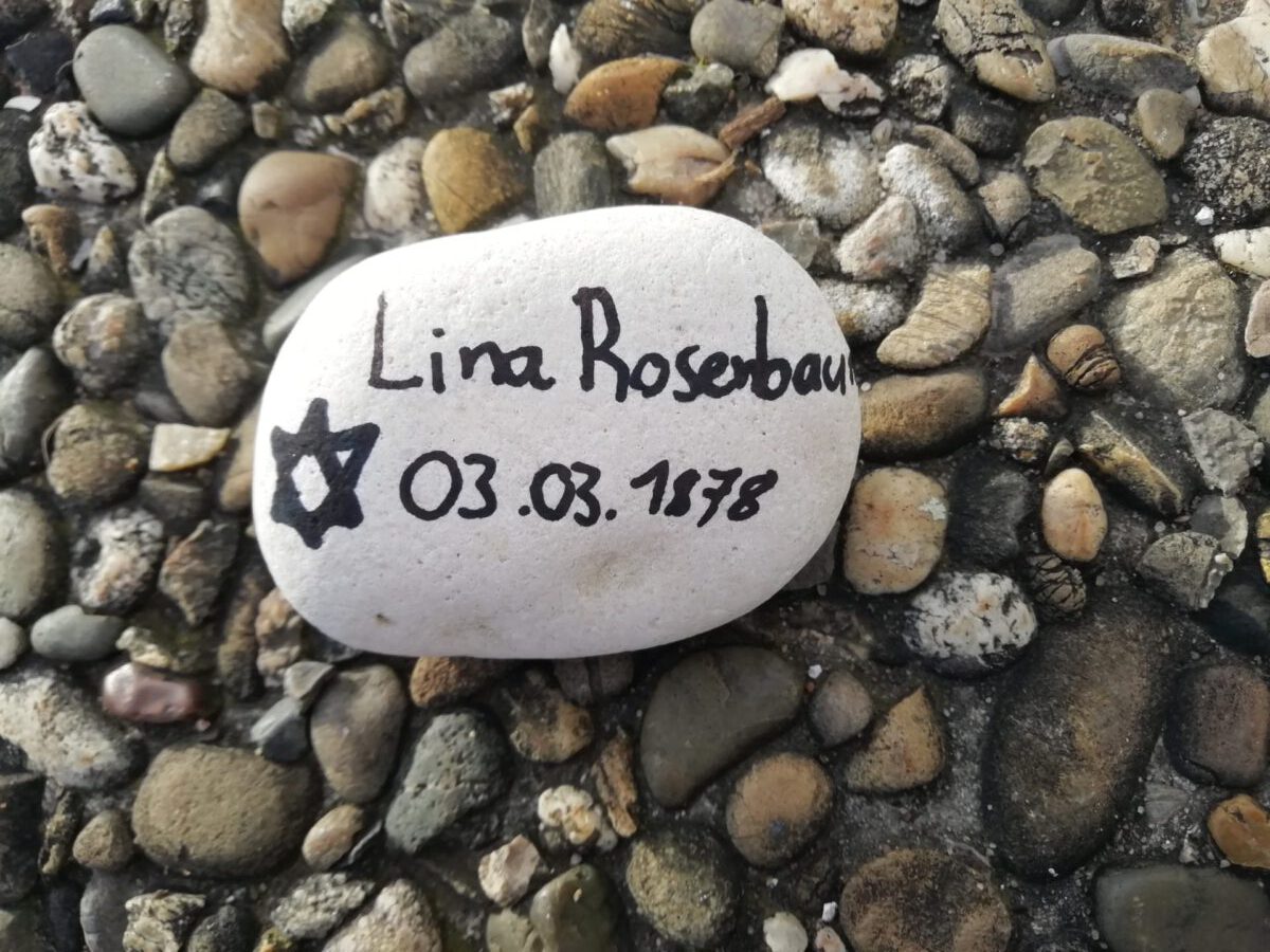 Lina Rosenbaum, geb. Plaut, Gedenkstein März 2021