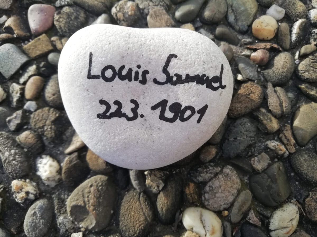 Louis Samuel, Gedenkstein März 2021