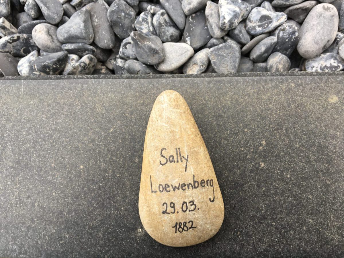 Sally Loewenberg, Gedenkstein März 2021
