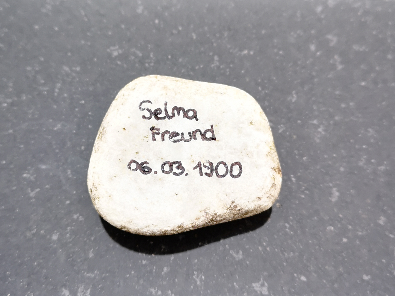 Selma Freund, Gedenkstein März 2021