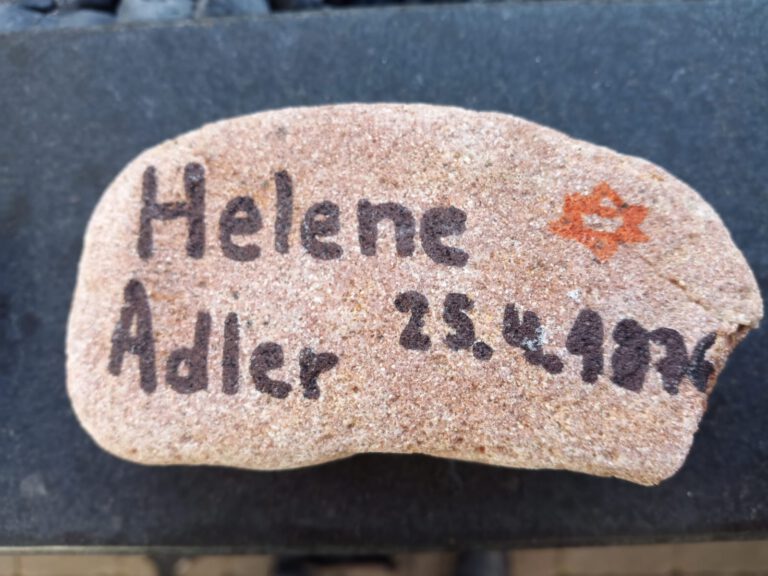 Helene Karoline Adler, geb. Mansbach, Gedenkstein April 2021