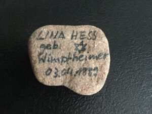 Lina Hess, geb. Wimpfheimer, Gedenkstein April 2021